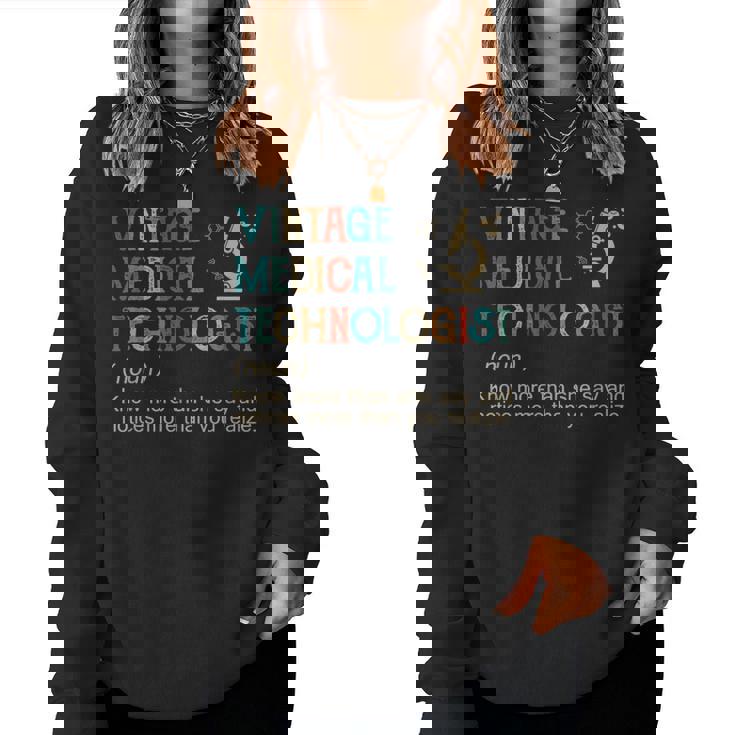 1970S Retro Vintage Medical Technologist Women Women Sweatshirt