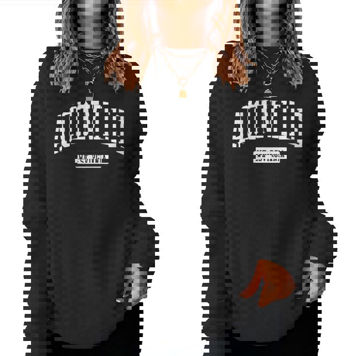 Accoville West Virginia Wv College University Sports Style Women Sweatshirt