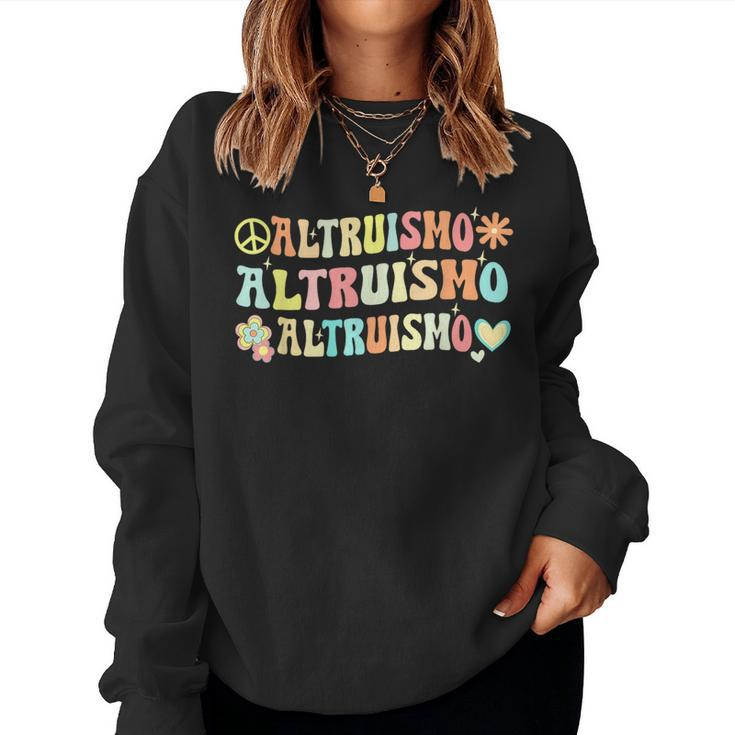 Altruismo Groovy Social Psychology Women Sweatshirt
