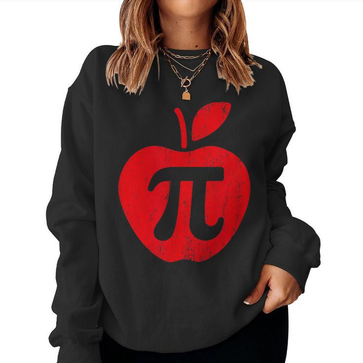 Apple Pi Day  Math Nerd Pie Teacher 314 Women Sweatshirt