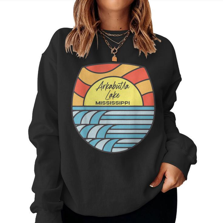 Arkabutla Lake Mississippi Ms Sunset Sunrise Trip Souvenir Women Sweatshirt