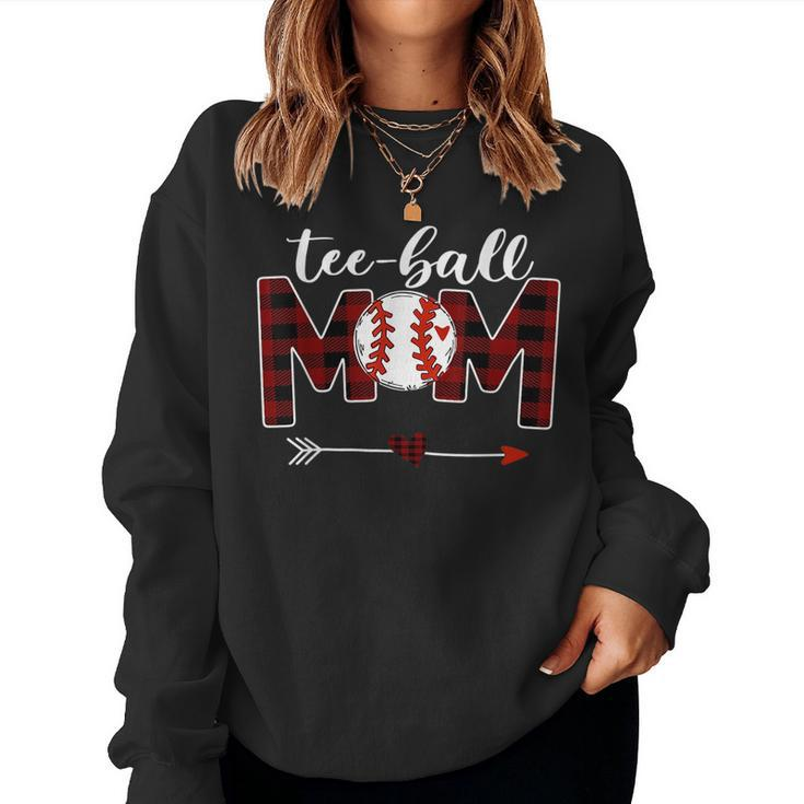 Ball Mom Buffalo Plaid Ball Mom  Sweatshirt