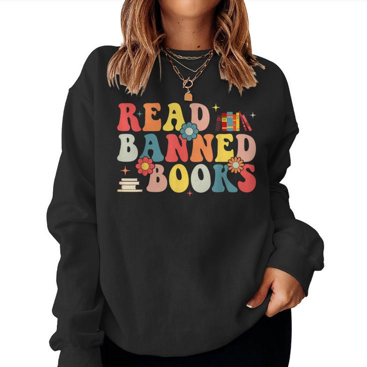 Im With The Banned Books I Read Banned Books Lovers Women Sweatshirt