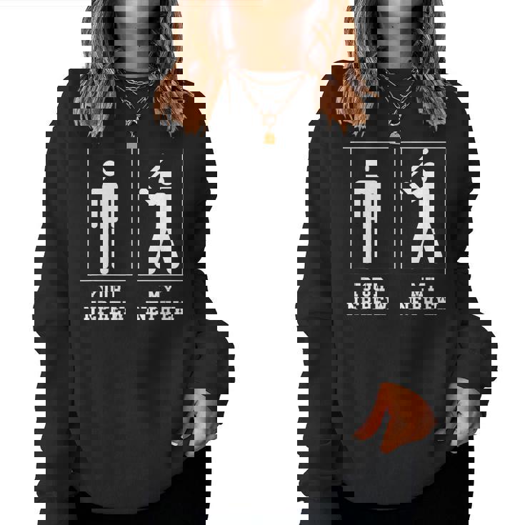 Baseball Uncle Baseball Aunt Women Sweatshirt