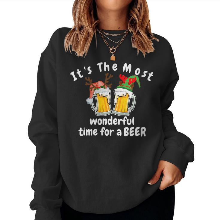 Beer For Men Women Ugly Christmas Xmas Alcohol Sweatshirt