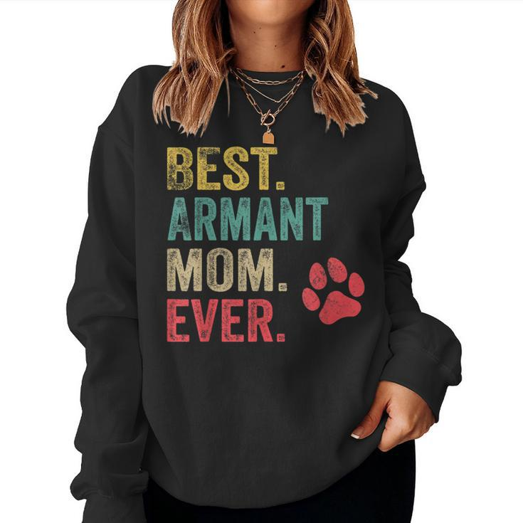 Best Armant Mom Ever Vintage Mother Dog Lover Women Sweatshirt