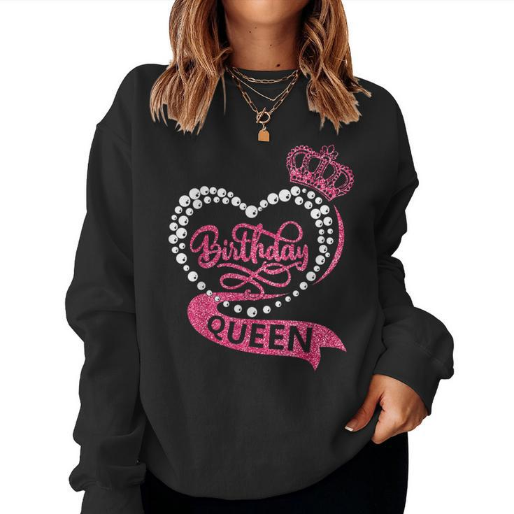 Birthday Queen Squad It's My Birthday Girls Matching Women Sweatshirt