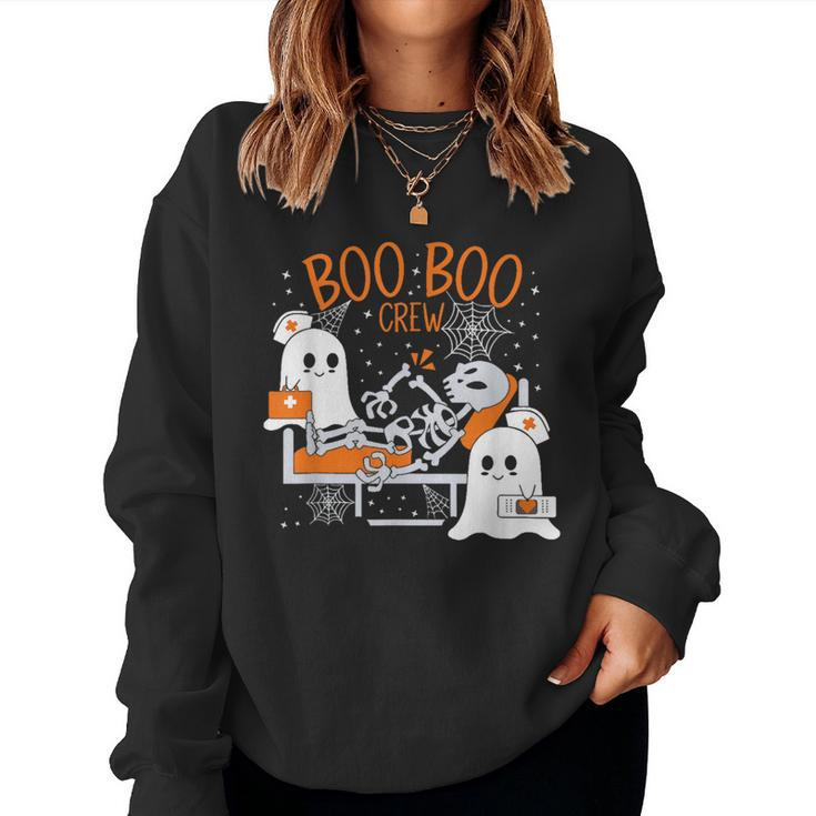 Boo Boo Crew Halloween Nurse Pediatric Nurse Or Nurse Women Sweatshirt