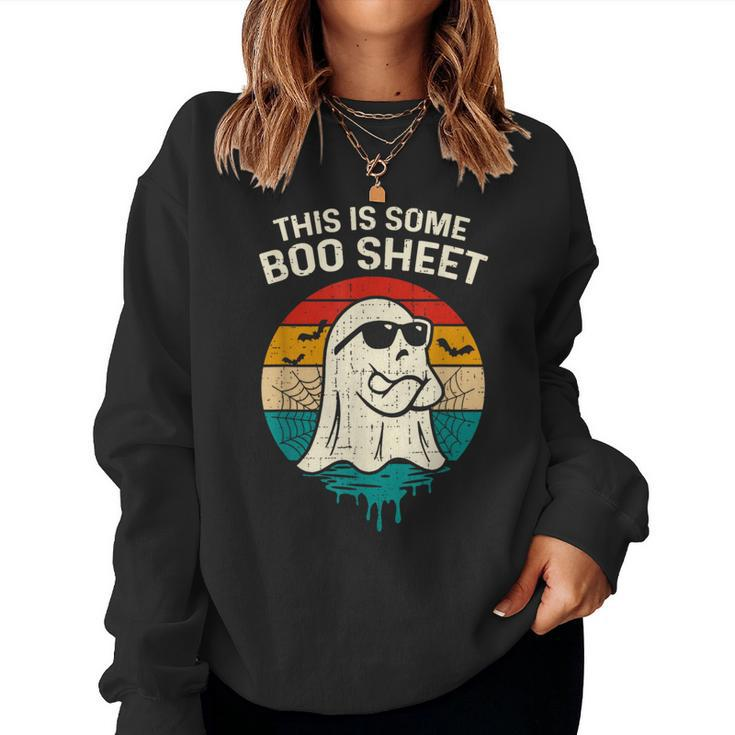 This Is Some Boo Sheet Halloween Costume Women Sweatshirt