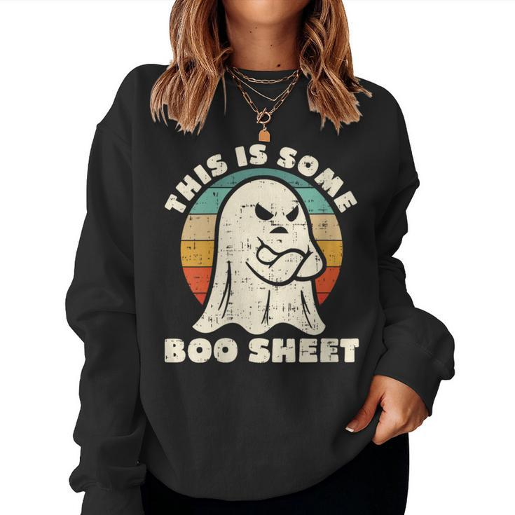 This Is Some Boo Sheet Halloween Costumes Women Sweatshirt