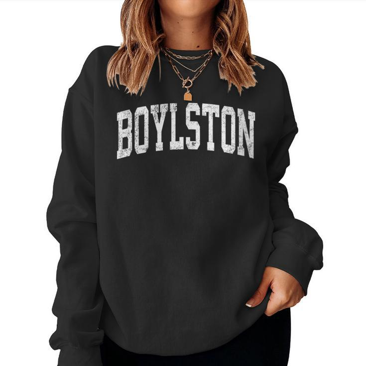 Boylston Massachusetts Ma Vintage Athletic Sports Women Sweatshirt
