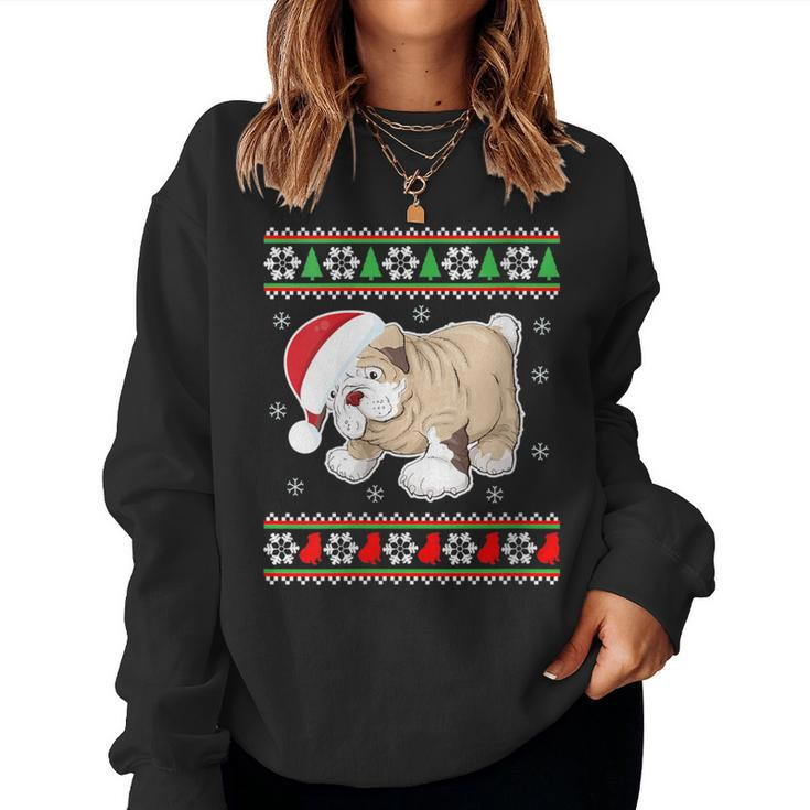 Bulldog Dog-Ugly Christmas-Sweater Xmas Women Sweatshirt