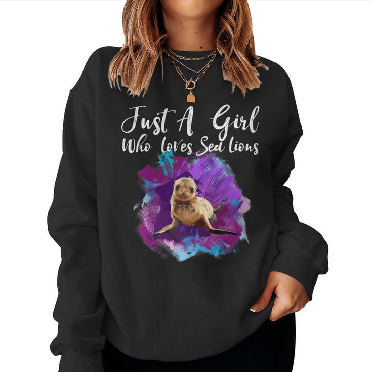 California Sea Lion T Cute Baby Seal For Girls Women Sweatshirt