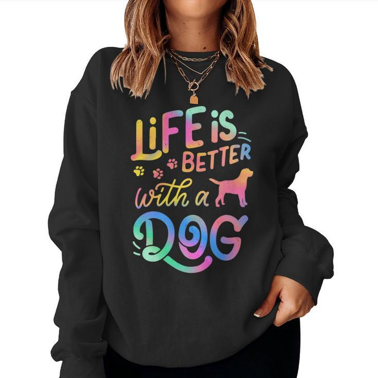 Cavador Life Is Better With My Dog Mom Dad Women Sweatshirt