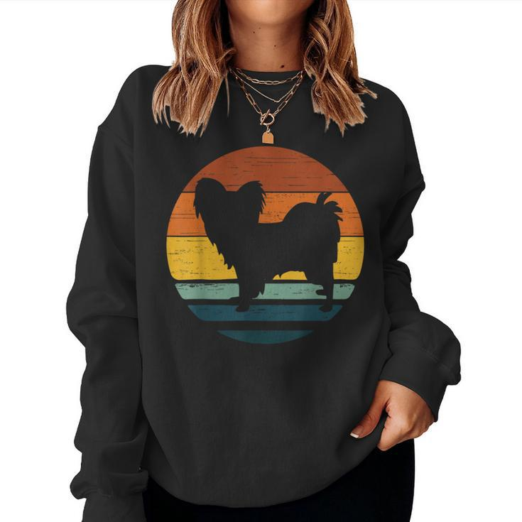 Chion Vintage Retro Mom Dad Dog Women Sweatshirt