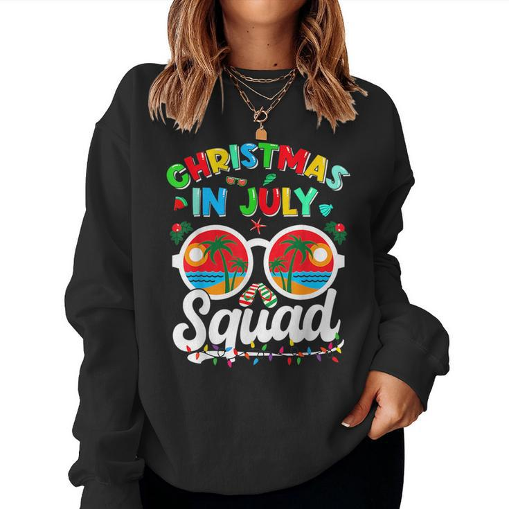 Christmas In July Squad Beach Vacation Summer Vacation Sweatshirt