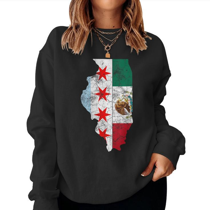 Cinco De Mayo Chicago Mexican Flag Men Women Kids Women Sweatshirt