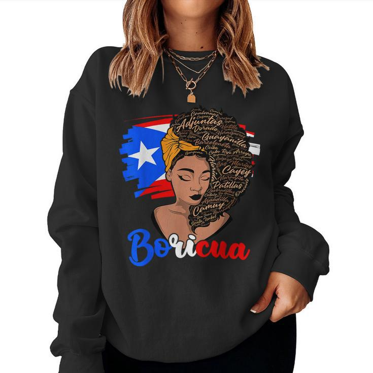 City State Puerto Rico Flag Boricua Puerto Rican Women Girl Women Sweatshirt