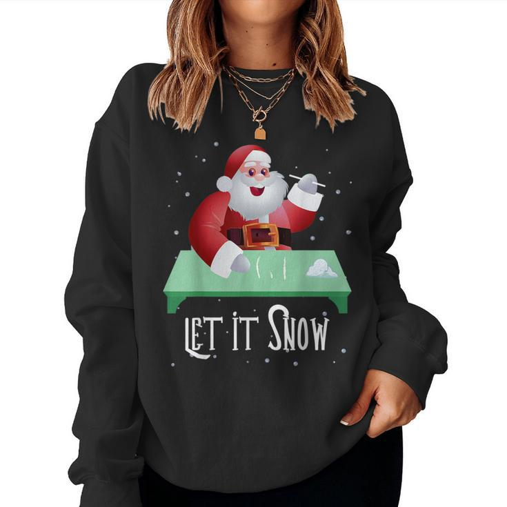 Cocaine Snorting Santa Christmas Sweater Women Sweatshirt