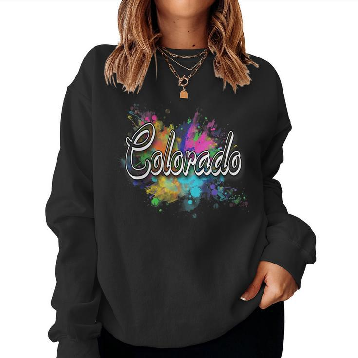 Colorado Apparel For Men Women & Kids - Colorado  Women Crewneck Graphic Sweatshirt