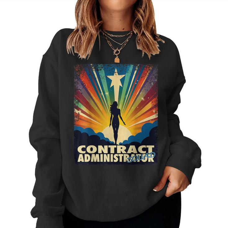 Contract Administrator Female Hero Job Women Women Sweatshirt