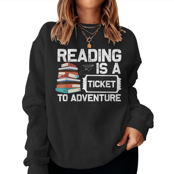Cool Reading For Men Women Read Books Library Book Lovers Reading s Women Sweatshirt