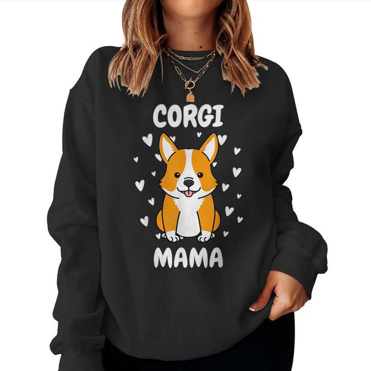 Corgi Mama Mom Mummy Mum Mommy Mother Dog Lover Women Sweatshirt