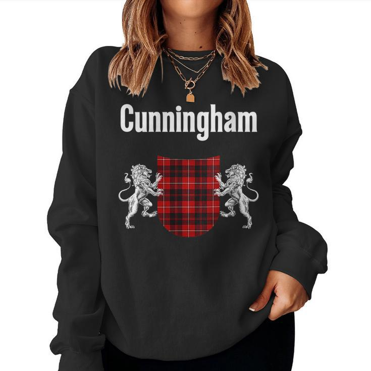 Cunningham Clan Scottish Name Coat Of Arms Tartan Women Sweatshirt
