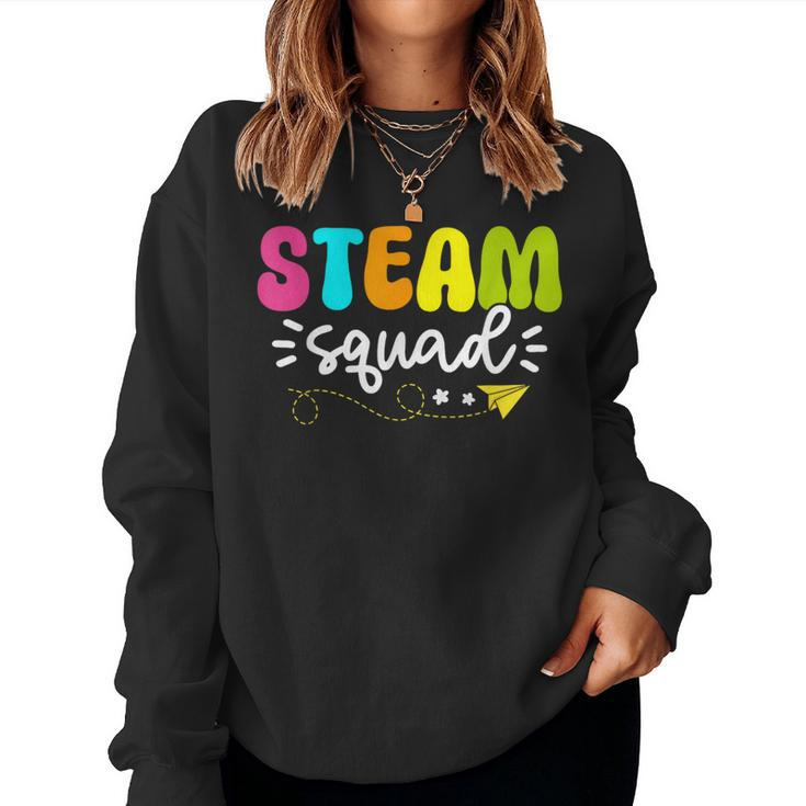 Cute Steam Teacher Girls Boys Team Steam Squad Women Sweatshirt