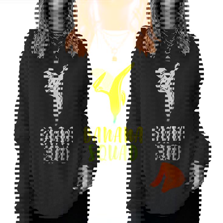 Dabbing Banana Squad Vegan Foodie Women Sweatshirt