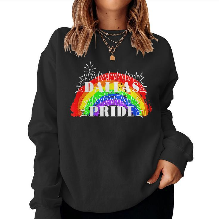 Dallas Gay Pride Rainbow For Gay Pride Women Sweatshirt