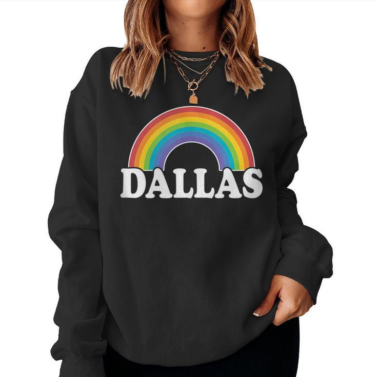 Dallas Tx Gay Pride Women Men Rainbow Lesbian Lgbtq Lgbt Women Sweatshirt