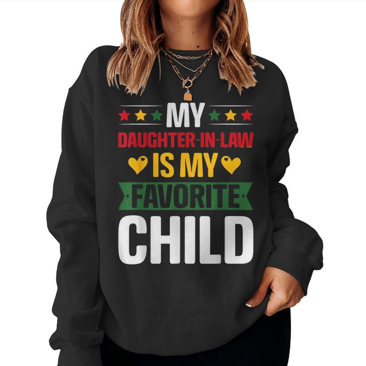 My Daughter In Law Is My Child Father Kid Family Junenth Women Sweatshirt