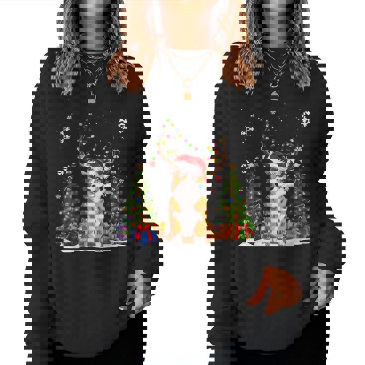 Dog Lovers Cute Welsh Corgi Santa Hat Ugly Christmas Sweater