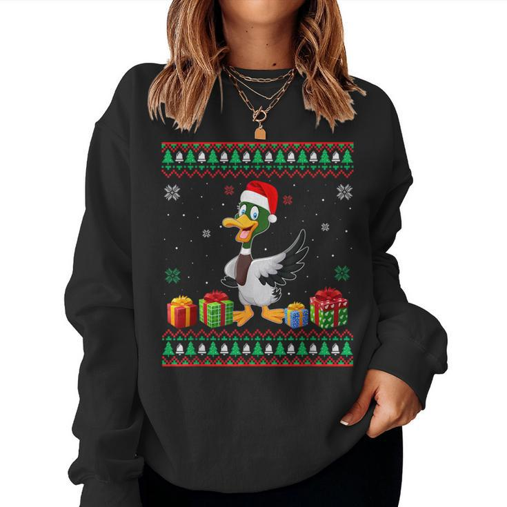 Duck Lover Ugly Christmas Sweater Women Sweatshirt