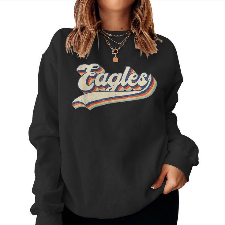 Eagles Sports Name Vintage Retro Men Women Boy Girl Women Sweatshirt