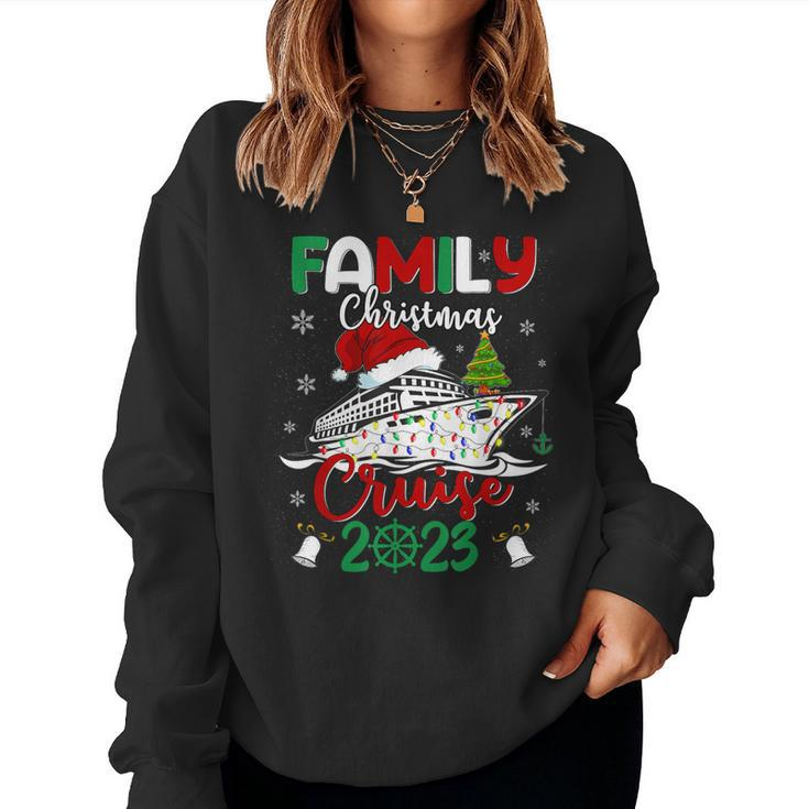 Family Christmas Cruise 2023 Squad Xmas Cruising Lover Women Sweatshirt
