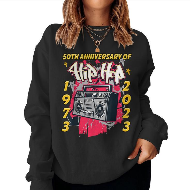 50 Years Old Hip Hop Graffiti Women Sweatshirt