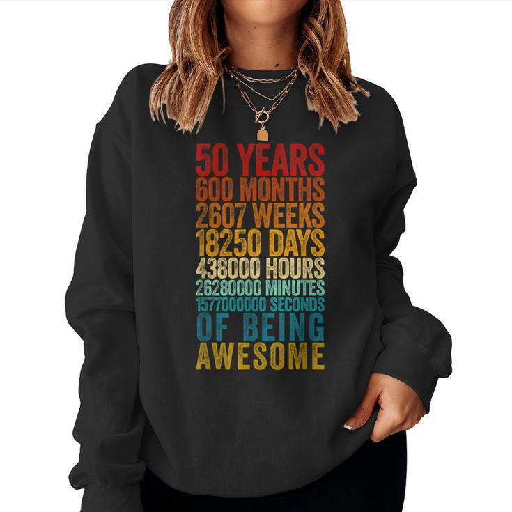 50Th Birthday Old Meter 50 Year Old Women Sweatshirt