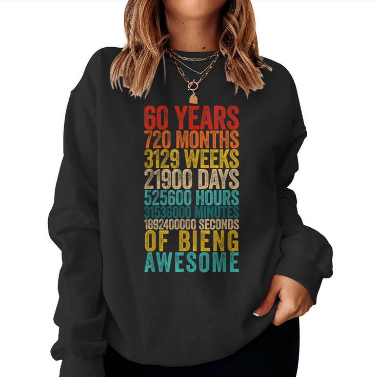 Funny 60Th Birthday  Old Meter Funny 60 Year Old Gifts  Women Crewneck Graphic Sweatshirt