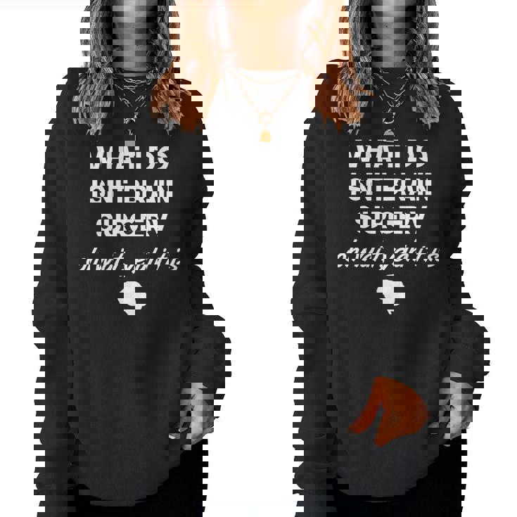 Brain Surgeon Neurosurgeon Birthday Women Women Sweatshirt