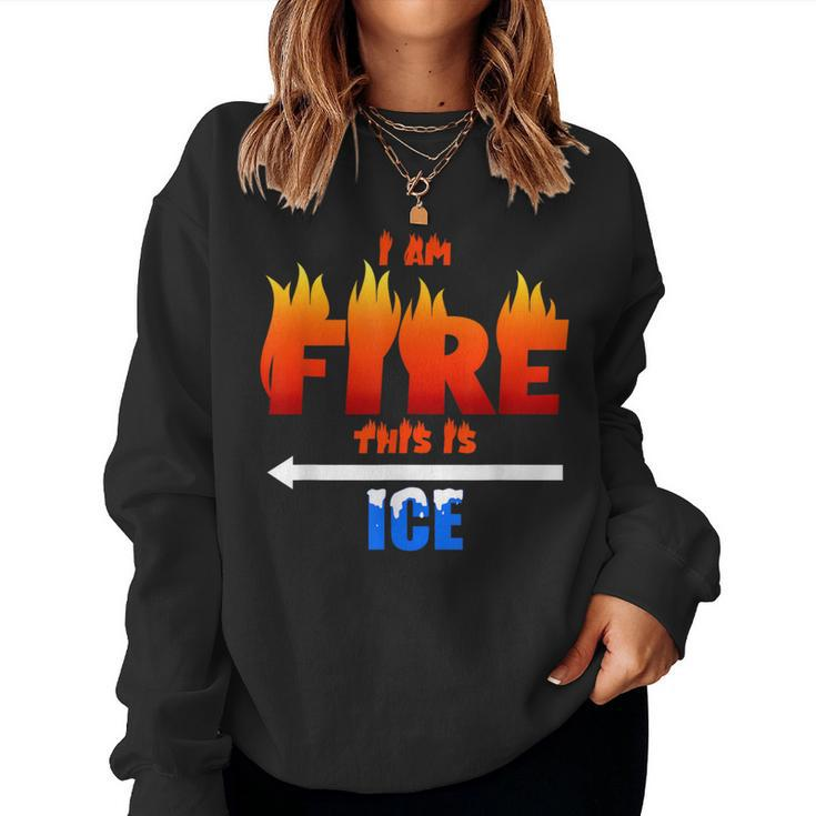 Ice And Fire Costume Halloween Family Matching Women Sweatshirt