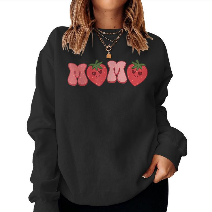 Funny Mama Strawberry Summer Fruit Great Mothers Day  Women Crewneck Graphic Sweatshirt