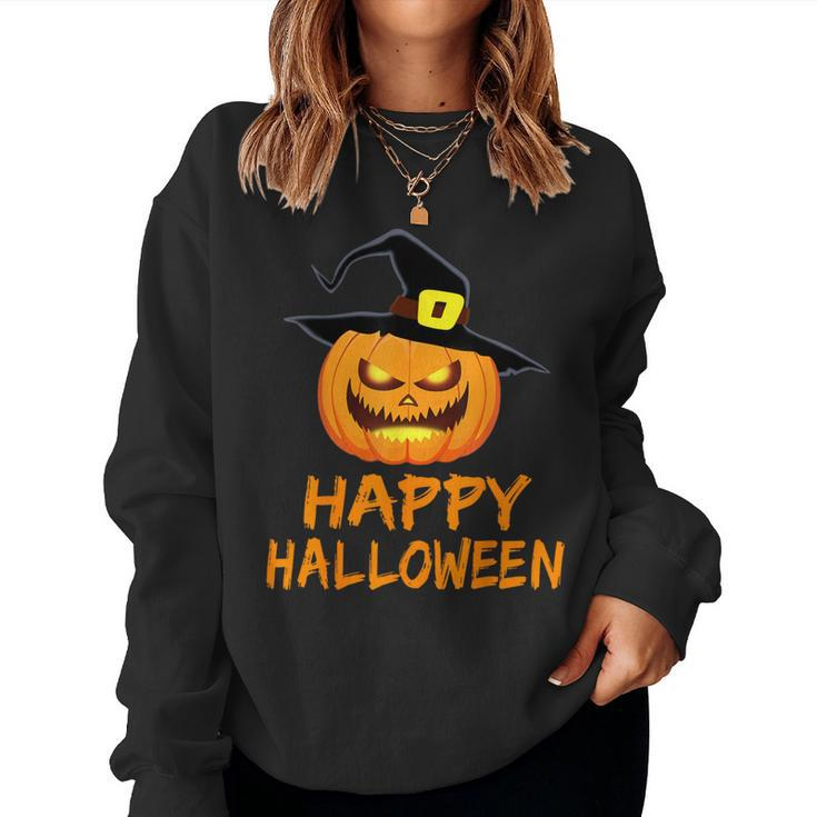 Pumpkin Happy Halloween Costume Boys Girls Women Sweatshirt