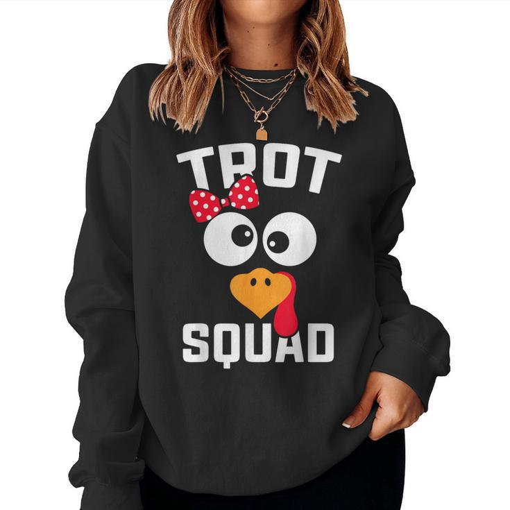 Running Turkey Trot Squad Thanksgiving For Girl Women Sweatshirt