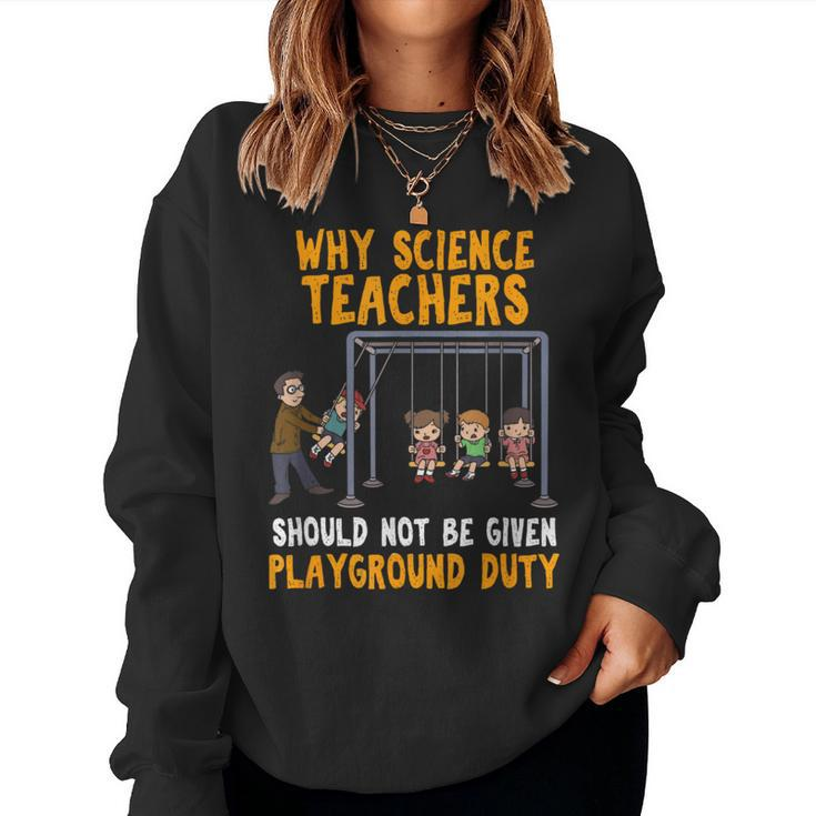 Science Physicist Chemist Teacher Vintage Women Sweatshirt