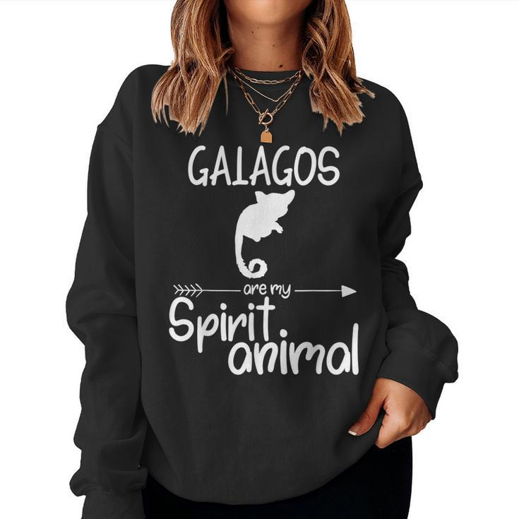 Galagos Are My Spirit Animal For Monkey Lemur Women Sweatshirt