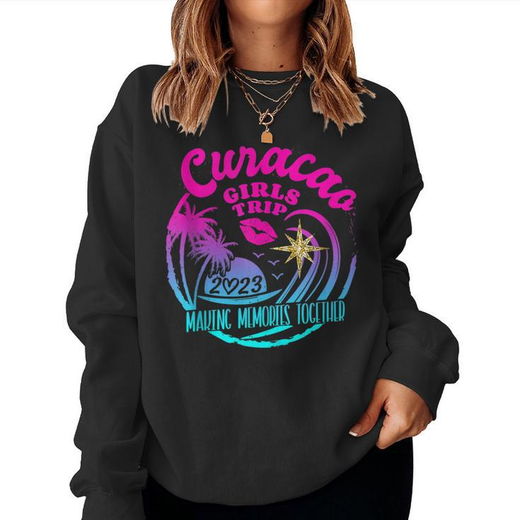 Girls Trip Curacao 2023 Vacation Weekend Birthday Squad Women Sweatshirt