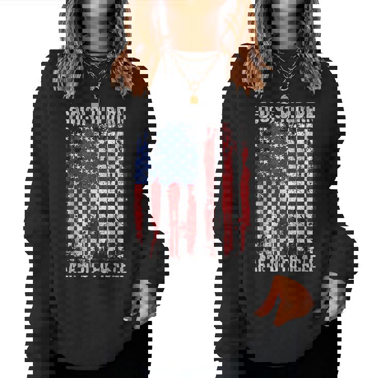 Gods Children Are Not For Sale Saying Gods Children Women Sweatshirt