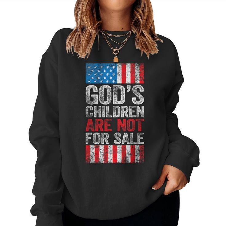 Gods Children Are Not For Sale Women Sweatshirt